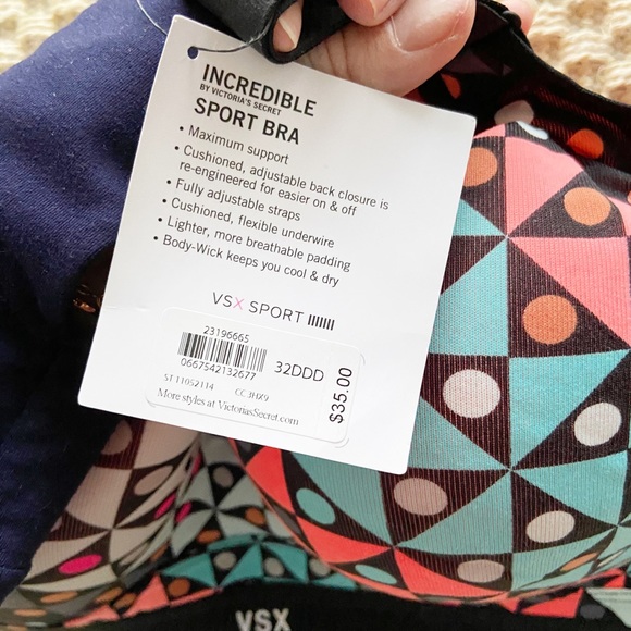 Victoria Secret Patterned Sports Bra - Picture 2 of 4